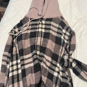 american eagle flannel with hood